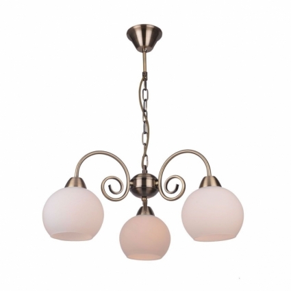 Подвесная люстра Toplight Lynnette TL7340D-03AB в стиле модерн, цвет белый