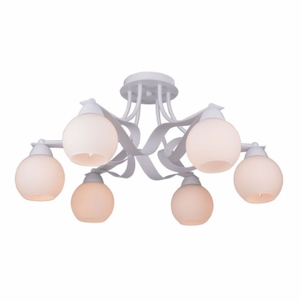 Потолочная люстра Toplight Mable TL7330X-06WH в современном стиле, цвет белый