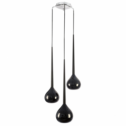 Подвесная люстра Lightstar Forma 808237 в стиле Хай-тек, цвет черный, мощность 120 Вт