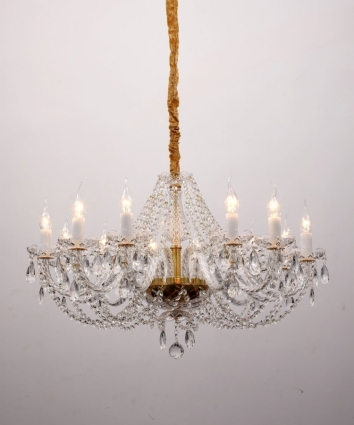 Подвесная люстра Favourite Simone 1736-12P в классическом стиле, цвет прозрачный