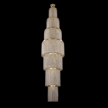 Каскадная люстра Bohemia Ivele 2171/50-220/G в стиле арт-деко, цвет белый
