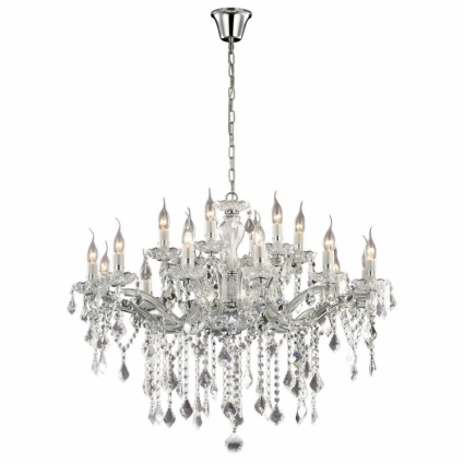 Подвесная люстра Ideal Lux Florian SP18 Cromo в классическом стиле, цвет хром
