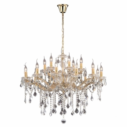 Подвесная люстра Ideal Lux Florian SP18 Oro в классическом стиле, цвет золотой