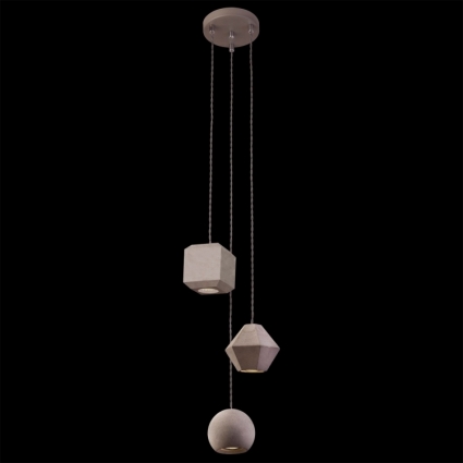 Подвесная люстра Nowodvorski Geometric 9695 в стиле лофт, цвет серый
