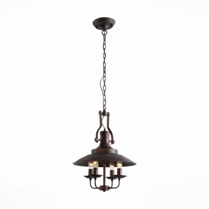 Подвесная люстра ST Luce Rarita SL269.403.04 в стиле кантри, цвет коричневый