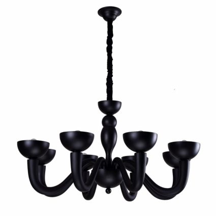Подвесная люстра Divinare Bianca-Nero 7091/04 LM-8 в стиле Хай-тек, цвет черный