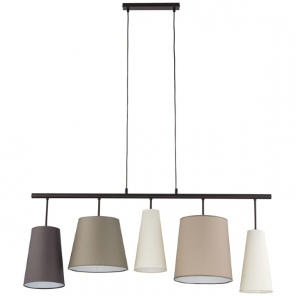 Подвесная люстра TK Lighting 1908 Pedro 5 в современном стиле, цвет бежевый
