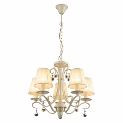 Подвесная люстра Toplight Teresa TL7270D-05RY в стиле арт-деко, цвет бежевый