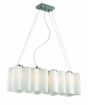 Подвесная люстра ST Luce Onde SL116.503.04 в стиле Хай-тек, цвет белый