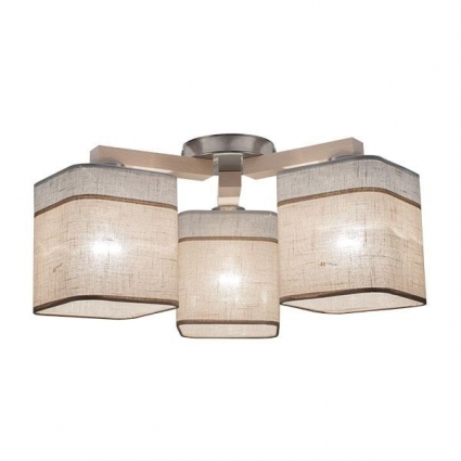 Потолочная люстра TK Lighting 1915 Nadia White 3 в стиле кантри, цвет бежевый