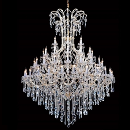 Подвесная люстра Crystal Lux Diva SP60 в классическом стиле, цвет прозрачный, мощность 2400 Вт