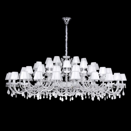 Подвесная люстра Crystal Lux Blanca SP60 в стиле арт-деко, цвет белый