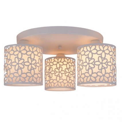 Потолочная люстра Arte Lamp Traforato A8349PL-3WH в стиле прованс, цвет белый