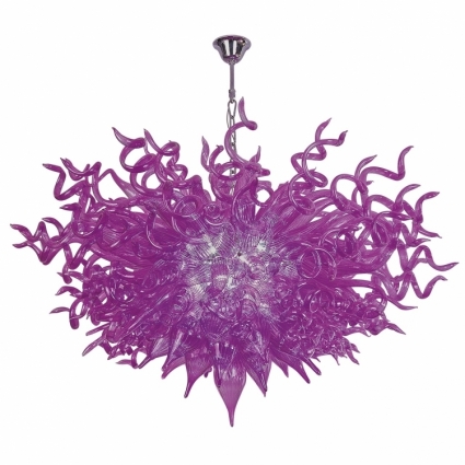 Подвесной светодиодный светильник Osgona Artglass 890040 в современном стиле, цвет фиолетовый