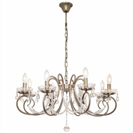 Подвесная люстра Silver Light Laurita 260.53.8 в классическом стиле, цвет бронза