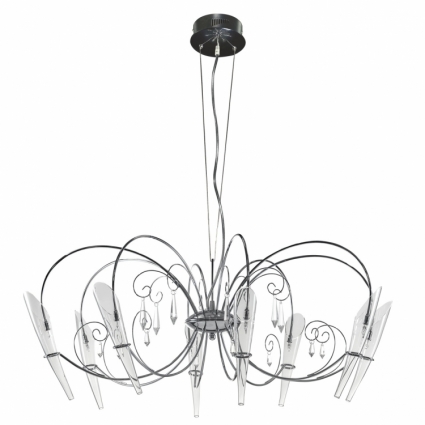 Подвесная люстра Lightstar Scarabeo 755084 в стиле арт-деко, цвет хром