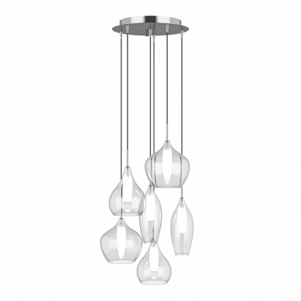 Подвесная люстра Lightstar Pentola 803061 в современном стиле, цвет хром
