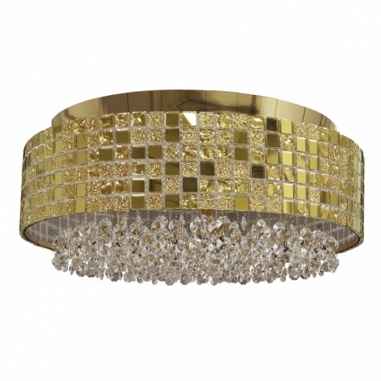 Потолочная люстра Lightstar Bezazz 743062 в стиле арт-деко, цвет золотой