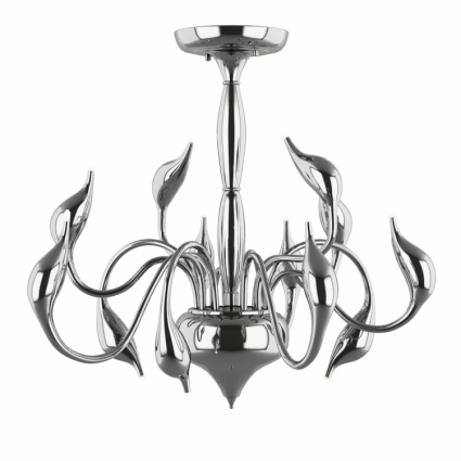 Потолочная люстра Lightstar Cigno Collo Ch 751024 в стиле Хай-тек, цвет хром