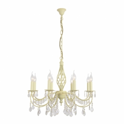 Подвесная люстра Arti Lampadari Deco E 1.1.8.600 C в стиле прованс, цвет кремовый