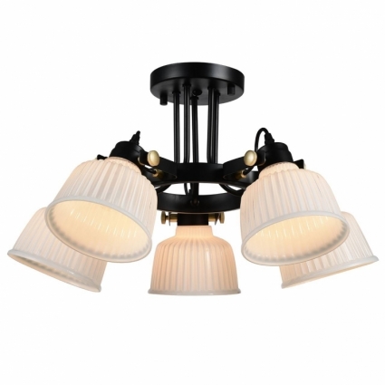 Потолочная люстра ST Luce SL714.402.05 в стиле лофт, цвет белый, мощность 200 Вт