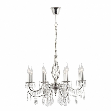 Подвесная люстра Arti Lampadari Deco E 1.1.8.600 S в классическом стиле, цвет серебро
