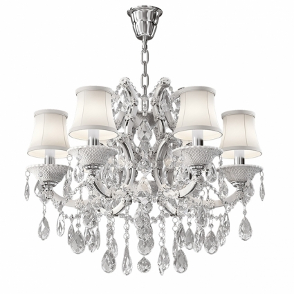 Подвесная люстра Osgona Princia 726061 в классическом стиле, цвет белый, мощность 240 Вт