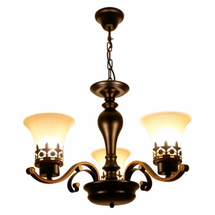 Подвесная люстра Toplight Florence TL7490D-03BL в стиле кантри, цвет белый