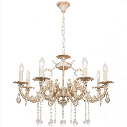 Подвесная люстра Silver Light Marian 733.51.8 в классическом стиле, цвет белый