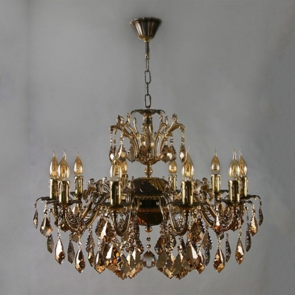 Подвесная люстра Ambiente Granada 2118/10 PB Honey Leaf в классическом стиле, цвет бронза