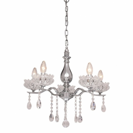 Подвесная люстра Silver Light Venere 724.54.5 в классическом стиле, цвет хром