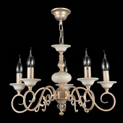 Подвесная люстра Maytoni Perla ARM337-05-R в классическом стиле, цвет бежевый