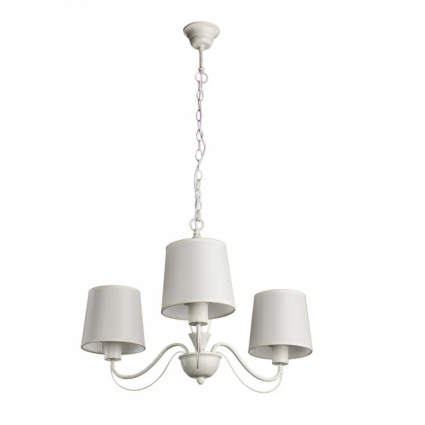 Подвесная люстра Arte Lamp Orlean A9310LM-3WG в стиле прованс, цвет белый