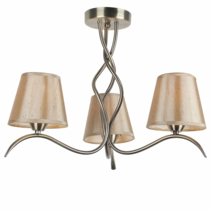 Потолочная люстра Arte Lamp 60 A6569PL-3AB в стиле арт-деко, цвет бежевый