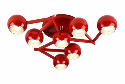 Потолочная люстра ST Luce Rottura SL853.602.07 в стиле Хай-тек, цвет красный