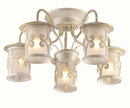 Потолочная люстра Lumion Sekvana 3125/5C в стиле кантри, цвет белый
