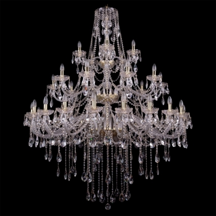 Подвесная люстра Bohemia Ivele 1415/20+10+5/530-180/3d/G в классическом стиле, цвет золотой