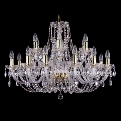 Подвесная люстра Bohemia Ivele 1406/12+6/300/G в классическом стиле, цвет золотой