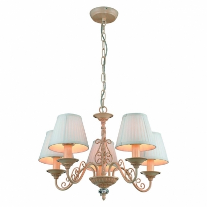 Подвесная люстра Toplight Susanna TL7290X-05RY в классическом стиле, цвет белый