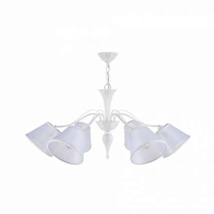 Подвесная люстра Maytoni Virginity MOD150-06-W в стиле прованс, цвет белый