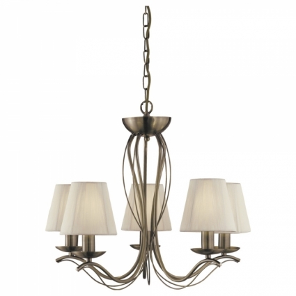 Подвесная люстра Arte Lamp Domain A9521LM-5AB в стиле модерн, цвет белый