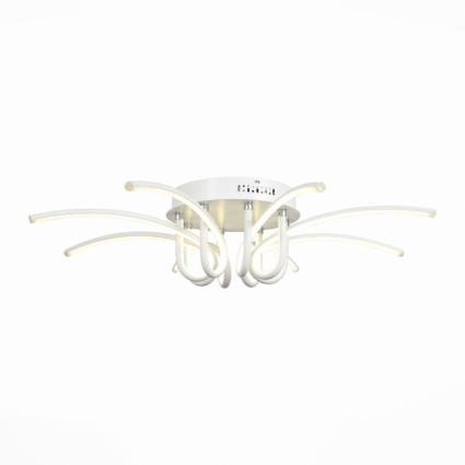 Потолочная светодиодная люстра ST Luce Intrigo SL953.502.08 в стиле Хай-тек, цвет белый