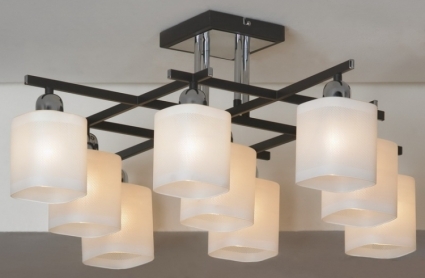 Потолочная люстра Lussole Costanzo LSL-9007-09 в современном стиле, цвет белый