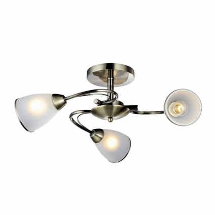 Потолочная люстра Arte Lamp 3 A6056PL-3AB в современном стиле, цвет белый