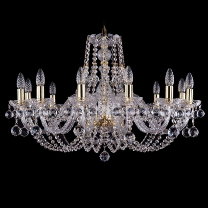 Подвесная люстра Bohemia Ivele 1406/12/300/G/Balls в классическом стиле, цвет золотой