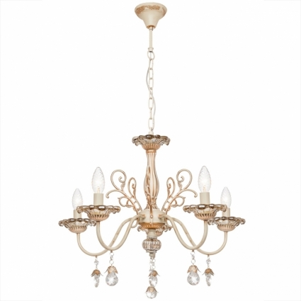 Подвесная люстра Silver Light Vivienne 735.51.5 в классическом стиле, цвет белый