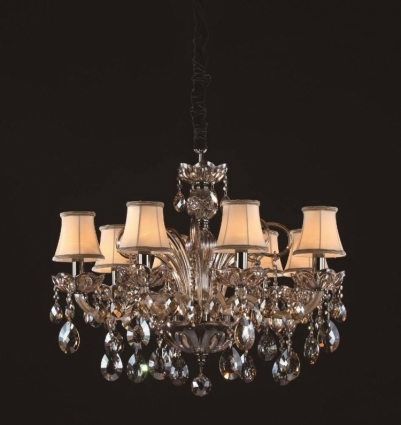 Подвесная люстра Crystal Lux Siena SP8 в классическом стиле, цвет коричневый, мощность 320 Вт