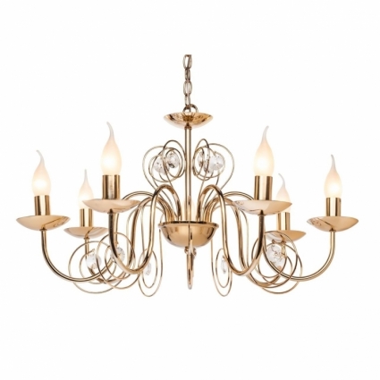 Подвесная люстра Silver Light Fancy 121.58.7 в стиле арт-деко, цвет золотой