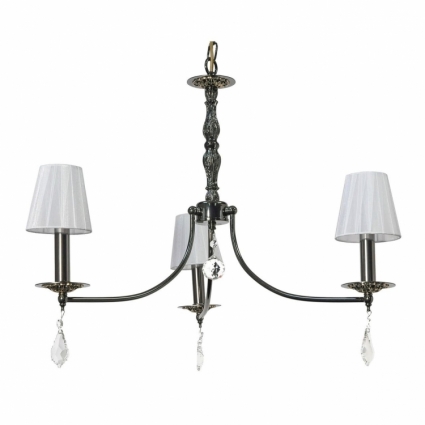 Подвесная люстра Arti Lampadari Fiore E 1.1.3.602 PB в классическом стиле, цвет белый