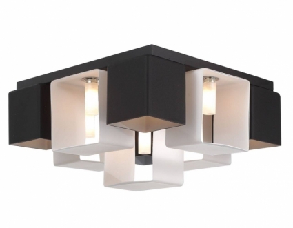 Потолочная люстра ST Luce Concreto SL536.542.09 в современном стиле, цвет черный